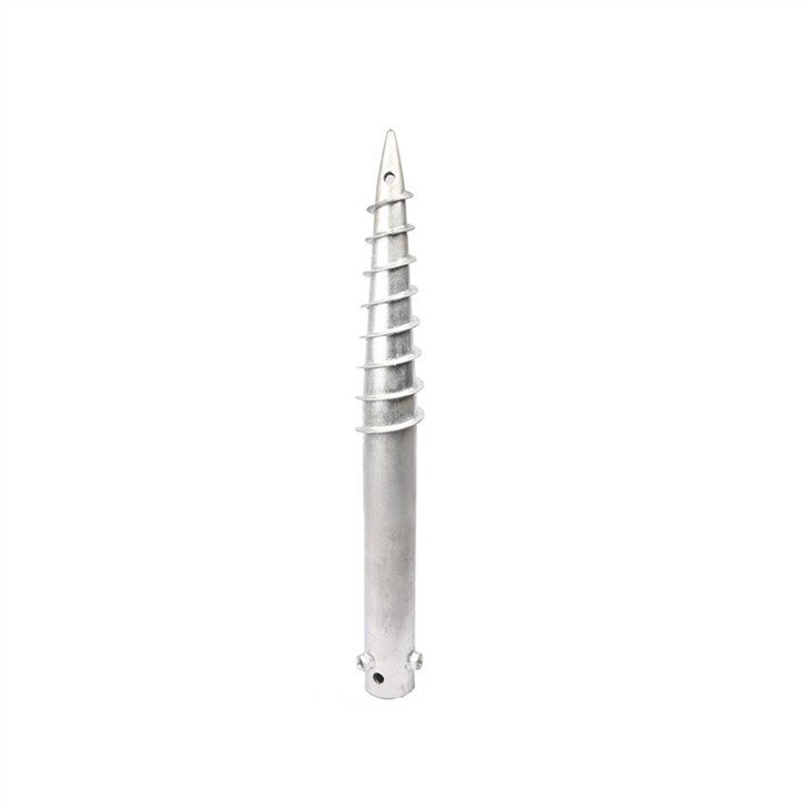 HDG Helical Screw Pile Low Foundation Cost