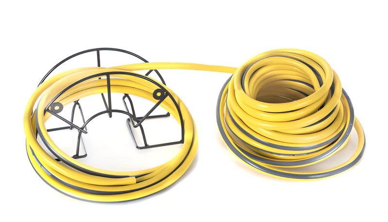 Reel hose in studio Reel hose in studio